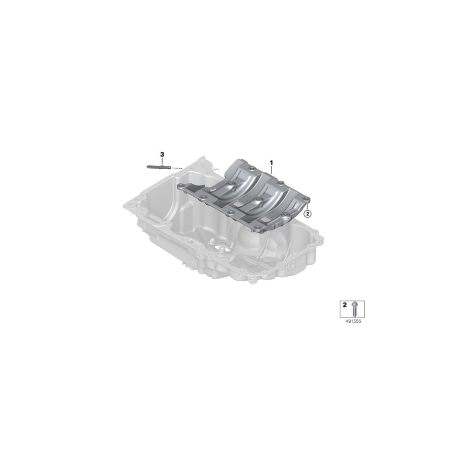 Genuine BMW 11137634190 G12 F22 Oil Deflector (Inc. 228iX, 740eX & 630i) | ML Performance US Car Parts
