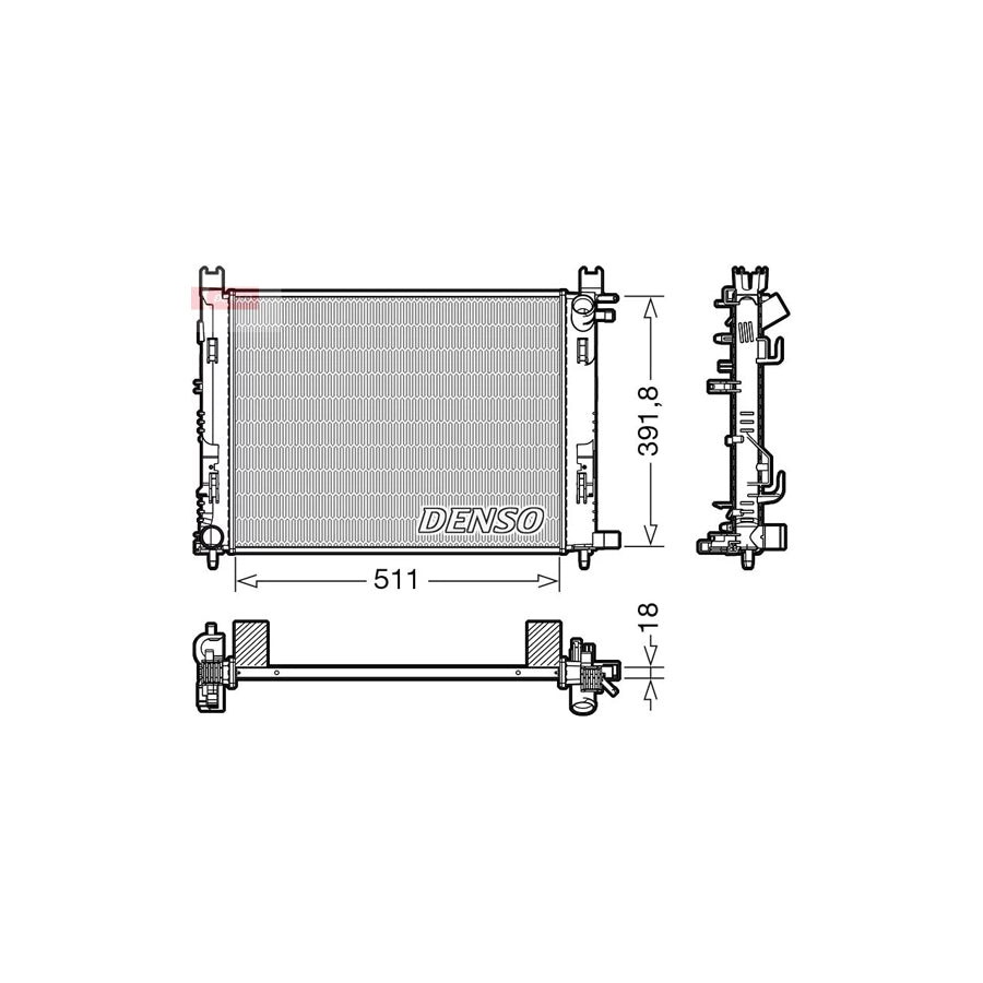 DENSO DRM37002 Engine Radiator