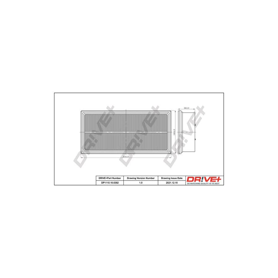 Dr!Ve+ Dp1110.10.0382 Air Filter
