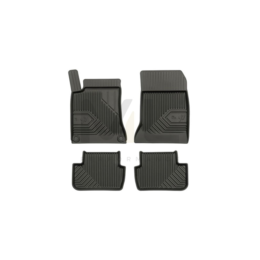 FROGUM Tailored 77409552 Floor mat set Elastomer, Front and Rear, Quantity: 4, Black, (LHD)