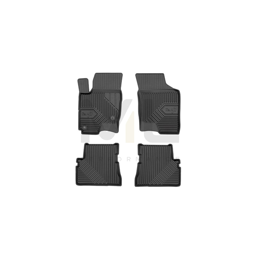 FROGUM Tailored, No.77 77426511 Floor mat set for HYUNDAI Getz (TB) Elastomer, Front and Rear, Quantity: 4, Black, (LHD)