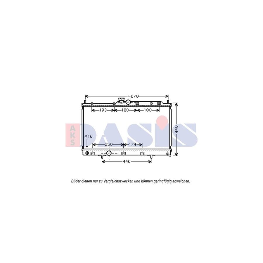 AKS Dasis 140106N Engine Radiator for Mitsubishi Lancer VI Saloon (Cj_, Cp_)