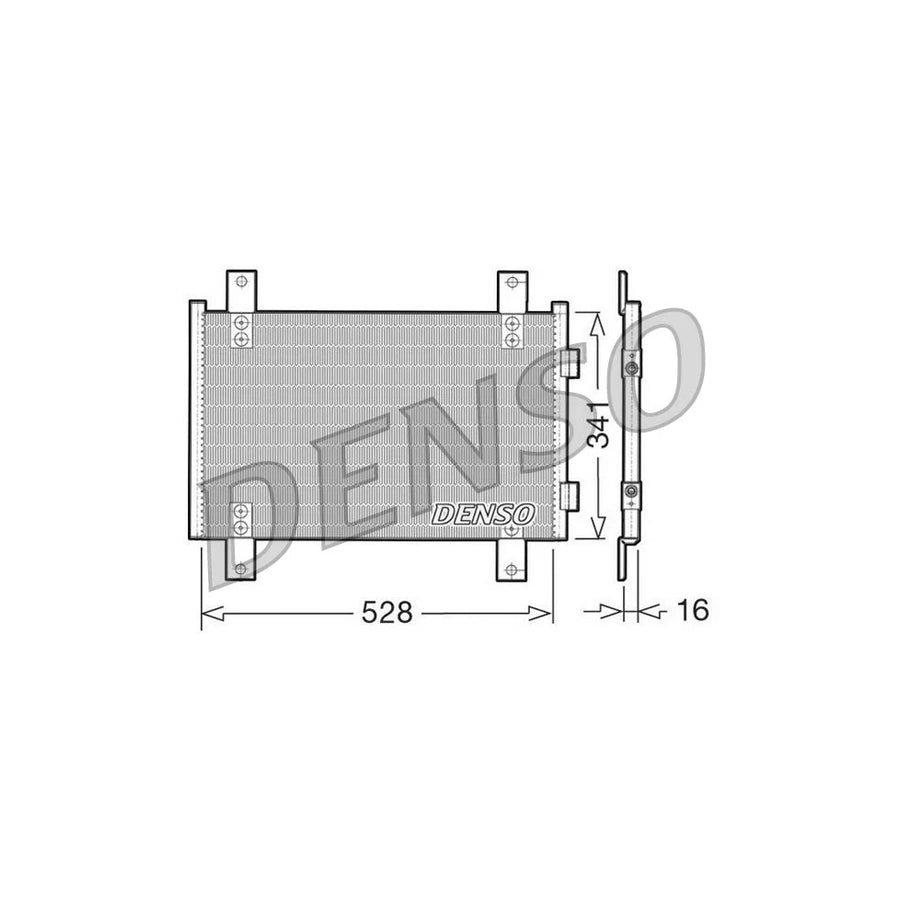 DENSO DCN07001 Air Conditioning Condenser