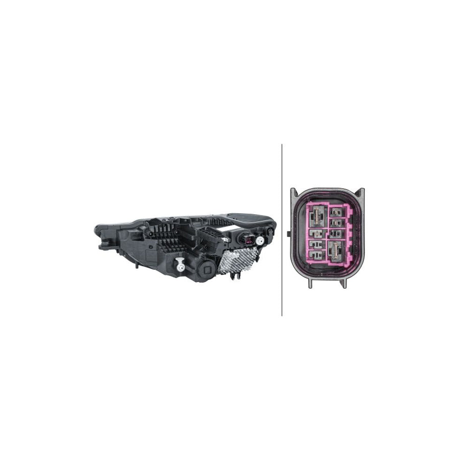 Hella 1EX 013 371-021 Headlight For Audi A7 Sportback (4KA)