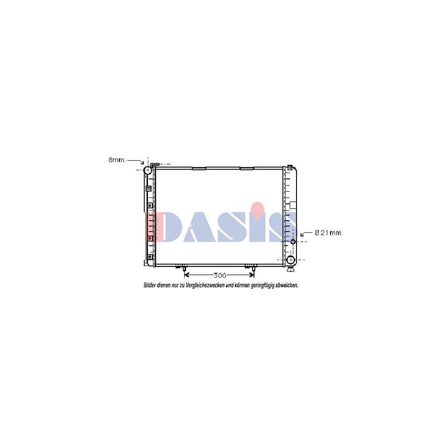 AKS Dasis 120049N Engine Radiator Suitable for Mercedes-Benz E-Class