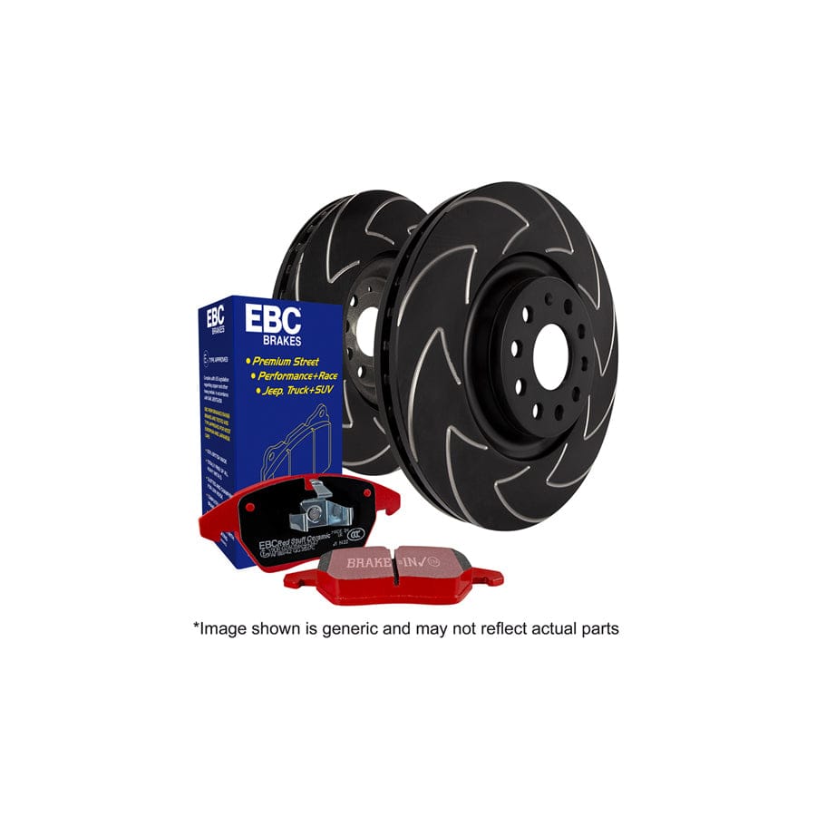 EBC PD17KR064 Audi VW Redstuff Rear Brake Pad & BSD Disc Kit - Girling/TRW Caliper 1 | ML Performance US Car Parts