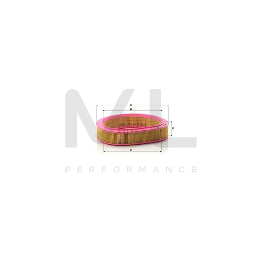 MANN-FILTER C 2957 Air Filter for FORD SIERRA Filter Insert