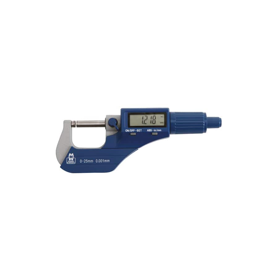 Moore &amp; Wright MAW20001DBL MW200-01DBL Digital External Micrometer 0-25mm/0-1in 0.001mm/.00005in