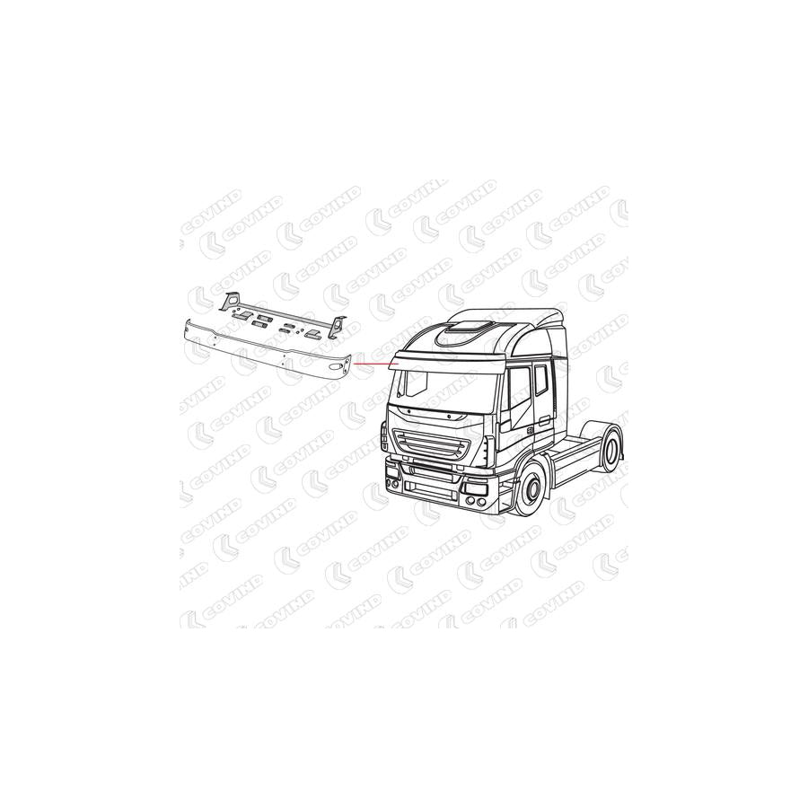 Covind 530/480 Mounting Kit, Sun Visor