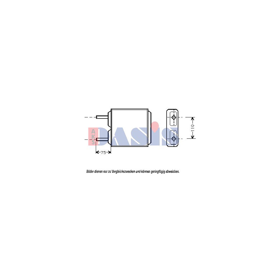 AKS Dasis 159120N Heater Matrix for Opel Corsa