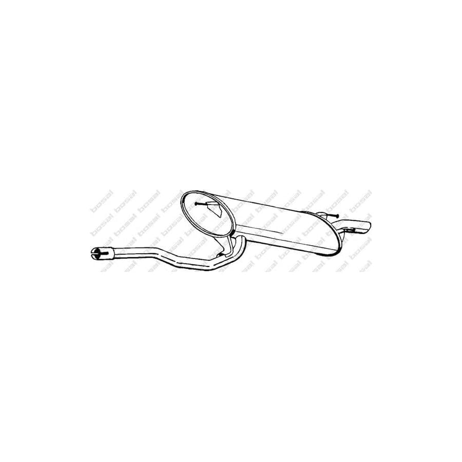 Bosal 280-211 Rear Silencer for Toyota Carina