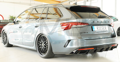 Rieger 00088255 Skoda NX Octavia RS Rear Diffuser 3 | ML Performance UK Car Parts