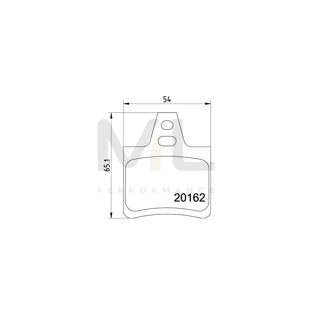 Hella 8DB 355 019-011 Brake Pad Set Not Prepared For Wear Indicator