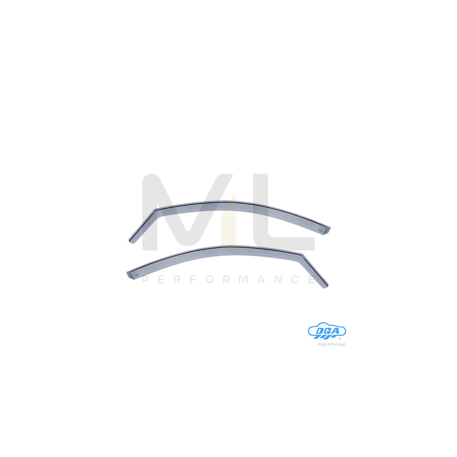 DGA 19015 Wind deflectors for PEUGEOT 206 Hatchback (2A/C) Arrow direction, Front, inner