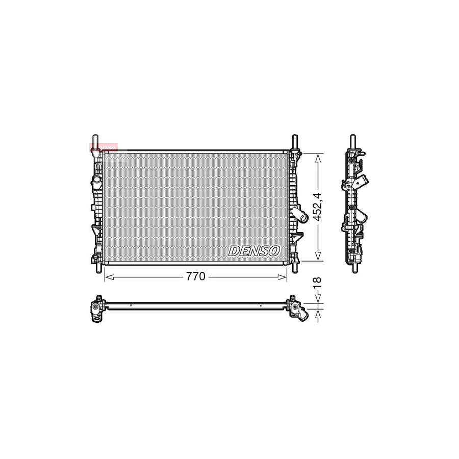 DENSO DRM10111 Engine Radiator