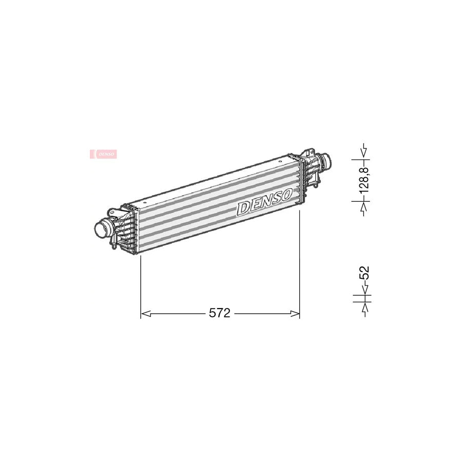 DENSO DIT20007 Intercooler for Opel Corsa E Hatchback (X15)