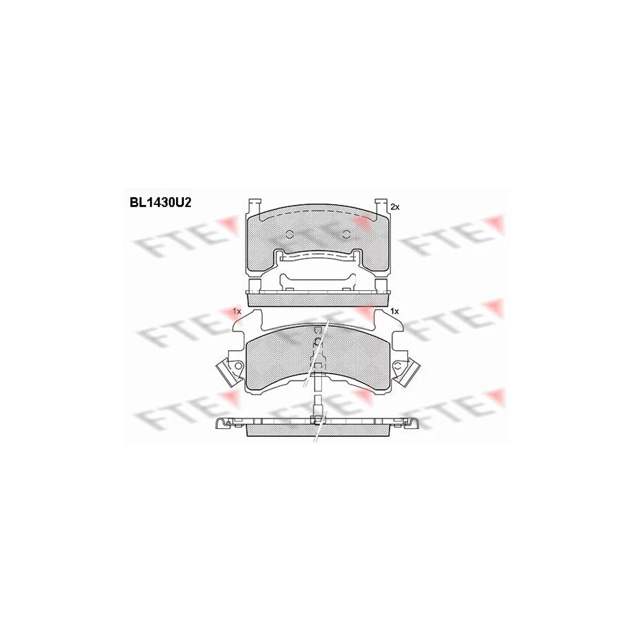 FTE Bl1430U2 Brake Pad Set