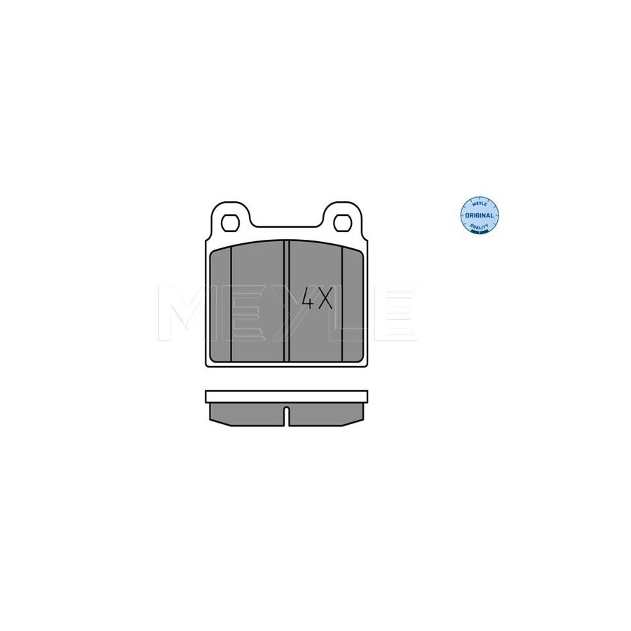 Meyle 025 200 1115 Brake Pad Set