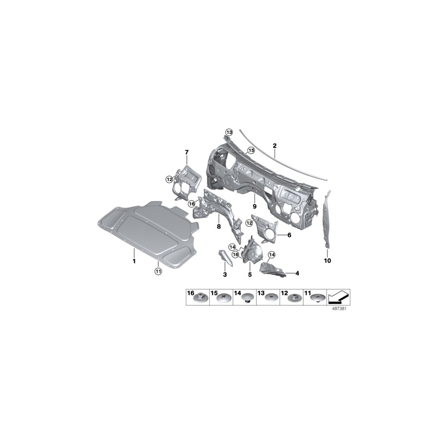 Genuine BMW 51487433820 G20 G21 Seal, Side Frame, Right (Inc. 318d, 320i 1.6 & 330d) | ML Performance US Car Parts