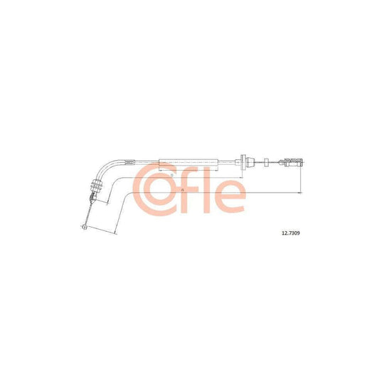 Cofle 92.12.7309 Throttle Cable for Fiat Seicento / 600 Hatchback (187)