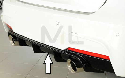 Rieger 00088122 BMW 3 Series F30 F31 Rear Diffuser 1 | ML Performance US Car Parts