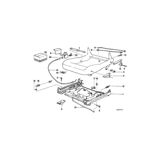 Genuine BMW 52101938012 E34 E32 Pin (Inc. 730iL, 518g & 525i) | ML Performance US