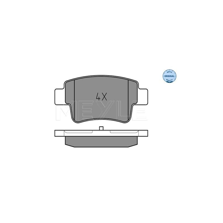 Meyle 025 243 4917 Brake Pad Set