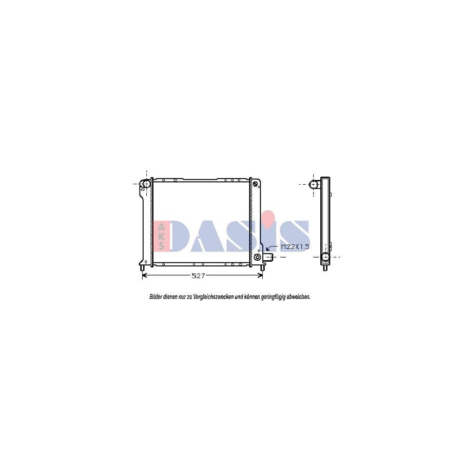 AKS Dasis 080380N Engine Radiator