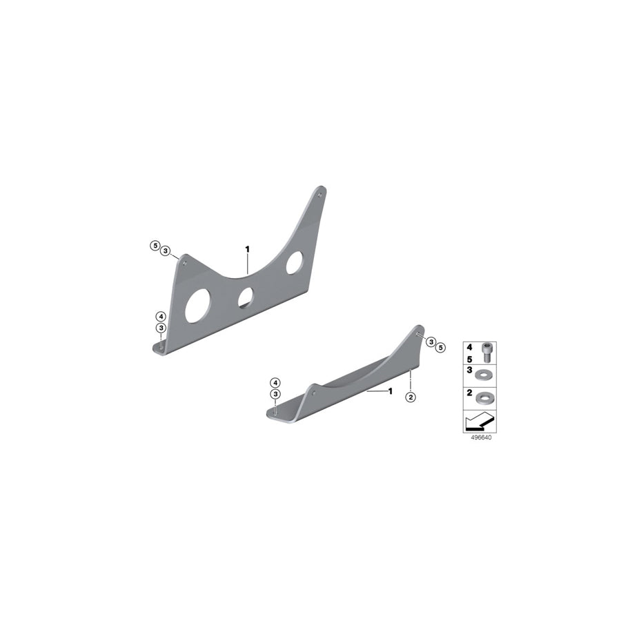 Genuine BMW 52008428057 Seat Rail Right FOR TAXI SEAT (Inc. M6 GT3) | ML Performance US