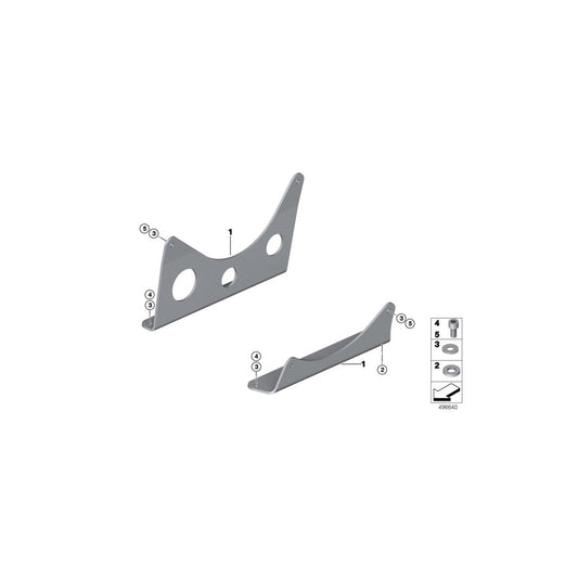 Genuine BMW 52008428057 Seat Rail Right FOR TAXI SEAT (Inc. M6 GT3) | ML Performance US