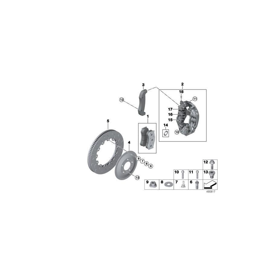 Genuine BMW 34108428076 Brake Pad RCP177 ENDURAN. (Inc. M4 GT4 & M6 GT3) | ML Performance US Car Parts