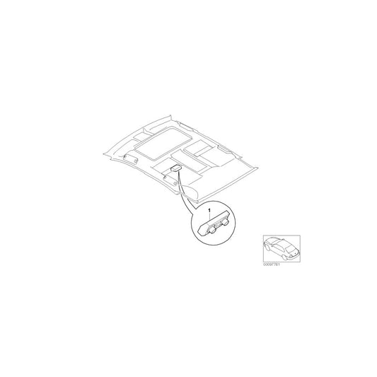 Genuine BMW 64116944044 E66 E67 Control, Rear Air Condition.Control Left (Inc. 730Li, 760Li & 745Li) | ML Performance US Car Parts
