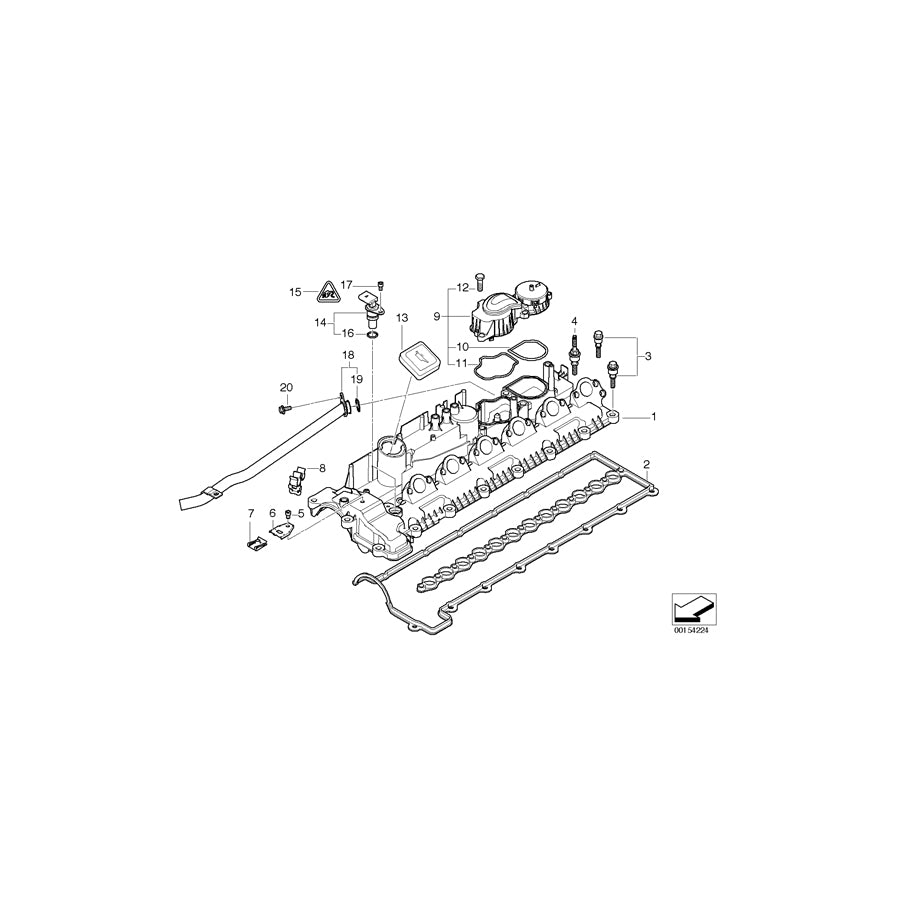 Genuine BMW 11127792301 E60 E61 Vent Pipe (Inc. 535d) | ML Performance US Car Parts