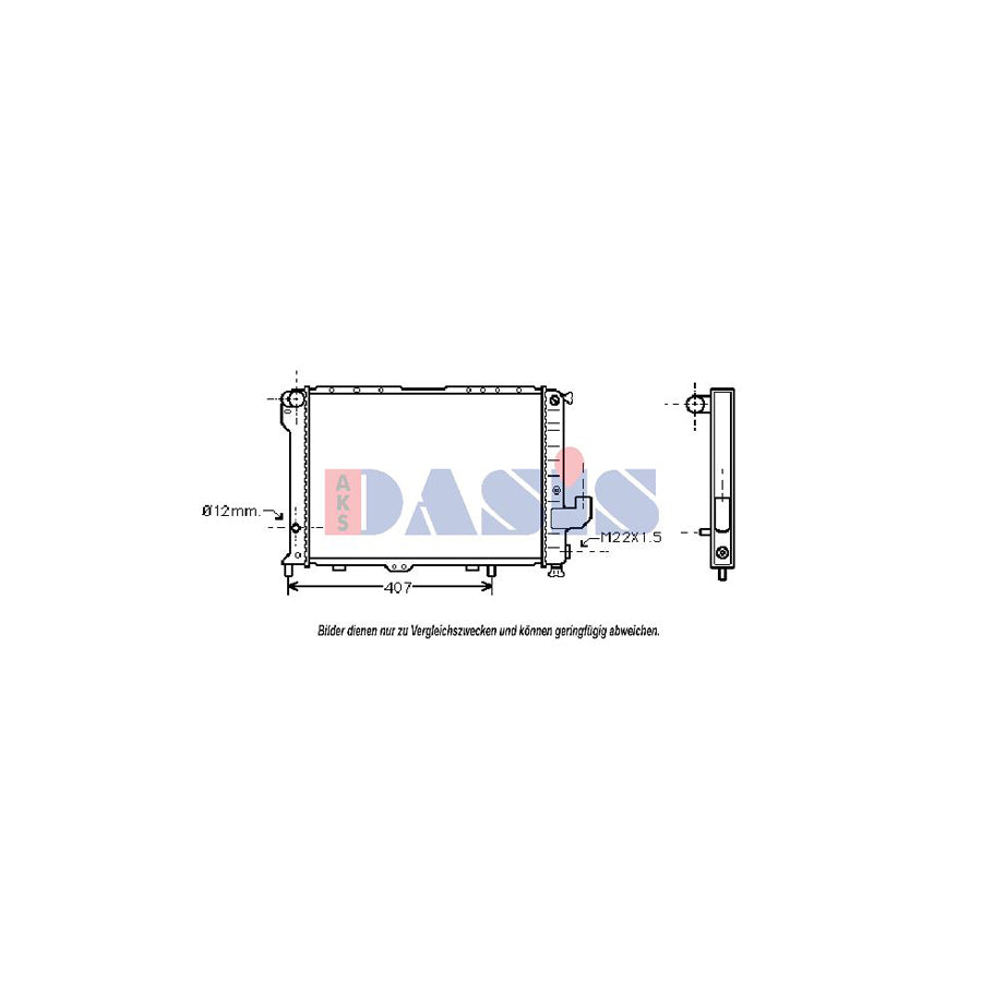 AKS Dasis 080430N Engine Radiator for Lancia Thema