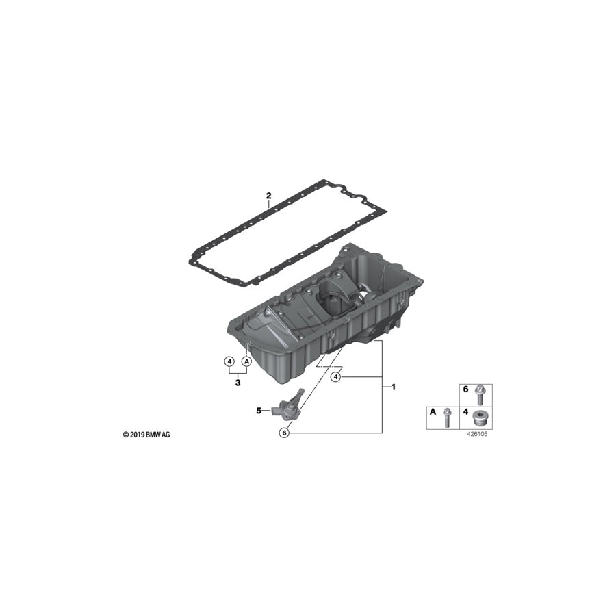 Genuine BMW 11137853940 F83 F80 F82 Set Of Aluminium Screws Oil Pan (Inc. M3 & M4) | ML Performance US Car Parts