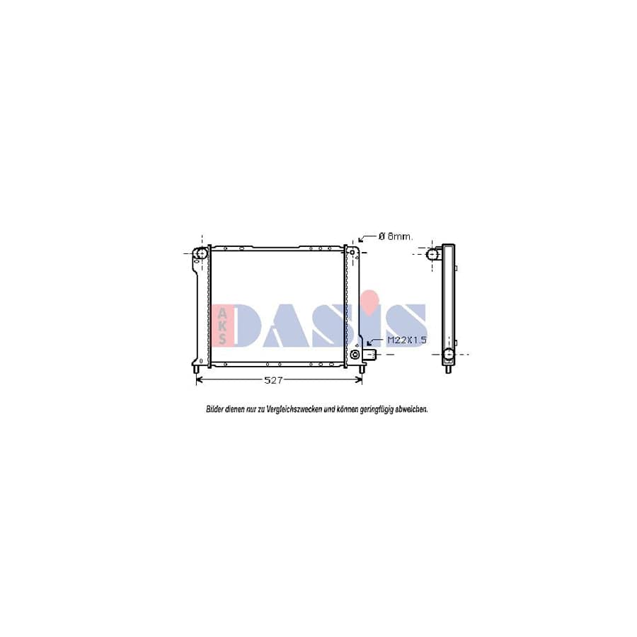 AKS Dasis 080470N Engine Radiator for Fiat Croma I Hatchback (154)