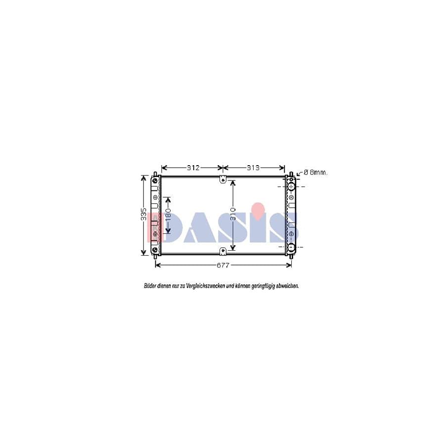 AKS Dasis 490012N Engine Radiator