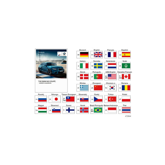 Genuine BMW 01402978613 Owner's Manual For F87 ENUS (Inc. M2) | ML Performance US Car Parts