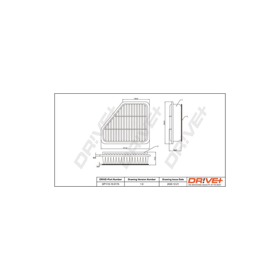 Dr!Ve+ Dp1110.10.0175 Air Filter