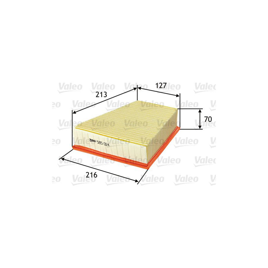 VALEO 585024 Air Filter | ML Performance UK Car Parts
