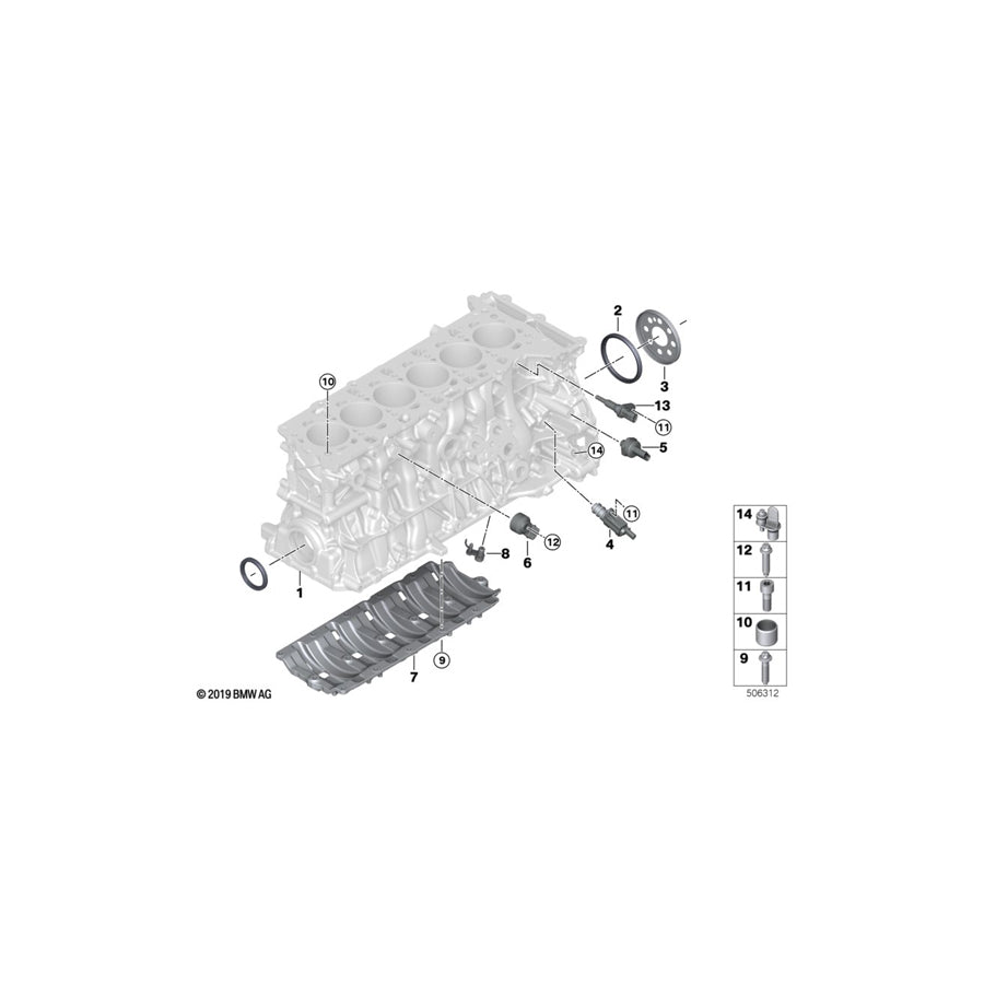 Genuine BMW 11138487141 G21 G32 G29 Oil Deflector (Inc. 740LiX, X5 45eX & 745Le) | ML Performance US Car Parts