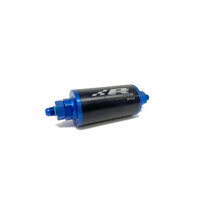 Precision Raceworks 201-0155 Inline Fuel Filter AN6 Male Flare 10 micron