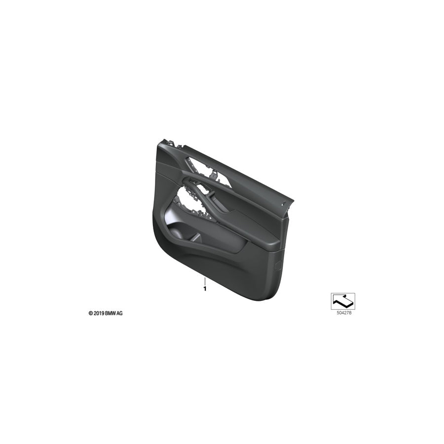 Genuine BMW 51417997555 G07 Door Panel, Leather, Front Left TATUFO (Inc. X7 M50iX, X7 40iX & X7 M50dX) | ML Performance US Car Parts