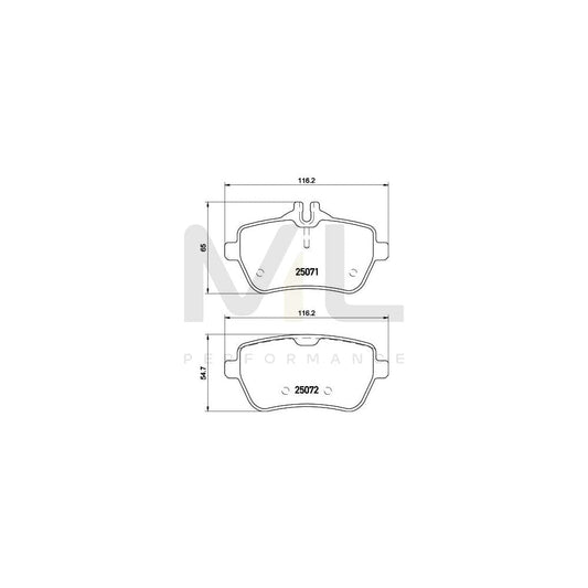 Hella 8DB 355 021-511 Brake Pad Set Prepared For Wear Indicator, With Brake Caliper Screws, With Accessories