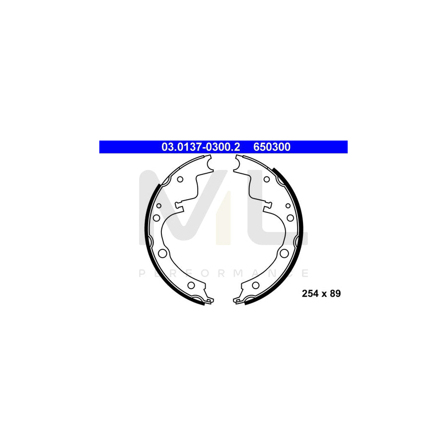 ATE 03.0137-0300.2 Brake Shoe Set