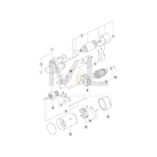 MAHLE ORIGINAL MS 5 Starter motor 24V 4,0kW, Teeth Quant.: 11 | ML Performance Car Parts