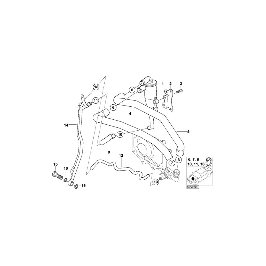 Genuine BMW 11138025817 E52 Oilreturnpipe (Inc. ALPINA V8) | ML Performance US Car Parts