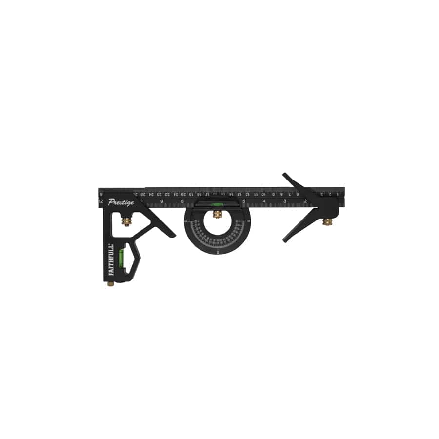 Faithfull FAICS300SCNC Prestige Combination Square Set 300mm (12in)