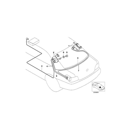 Genuine BMW 61108369018 E39 Antenna Cable For Independent Heater 470MM (Inc. 520d, 525d & 520i) | ML Performance US Car Parts