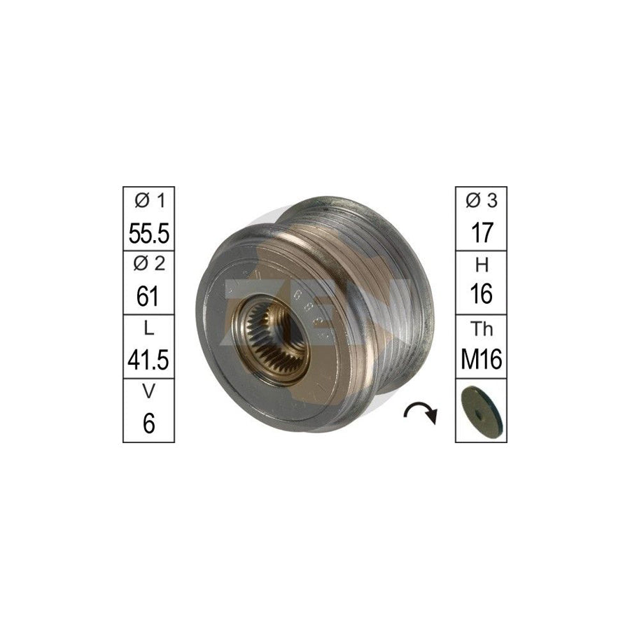 Era ZN5389 Alternator Freewheel Clutch